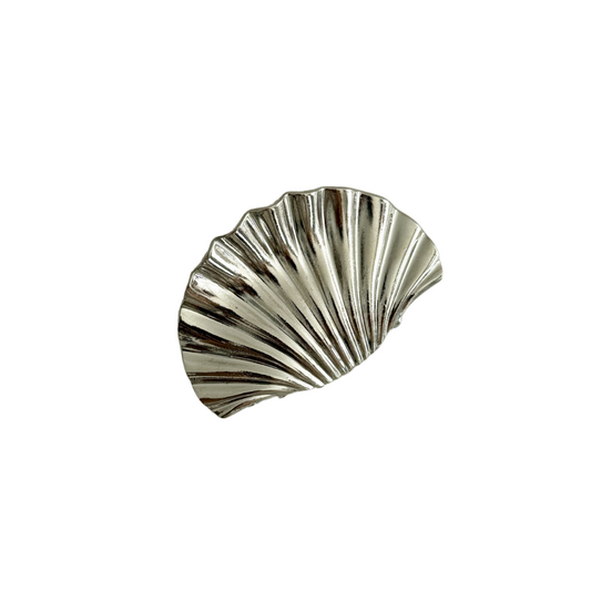 Mini Icon Shell Claw Clip Silver