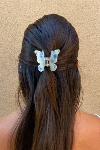 Blue Butterfly Hair Clip