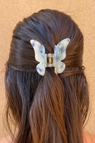 Blue Butterfly Hair Clip
